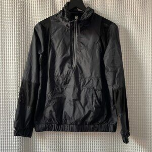 Fabletics black nylon windbreaker, size small